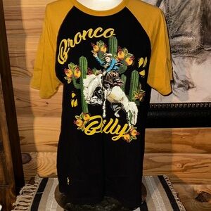 Bronco Billy Black and Yellow Women's Top